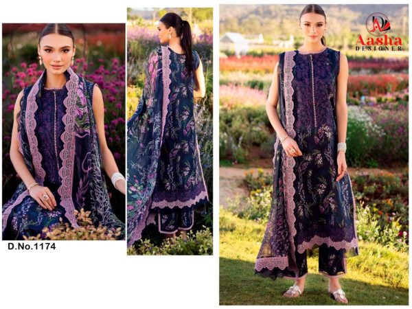 AASHA DESIGNER 1174 COTTON SALWAR KAMEEZ