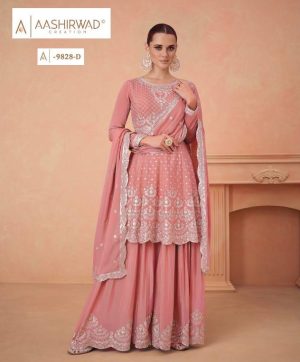 AASHIRWAD CREATION 9828 D AAHANA SALWAR SUITS