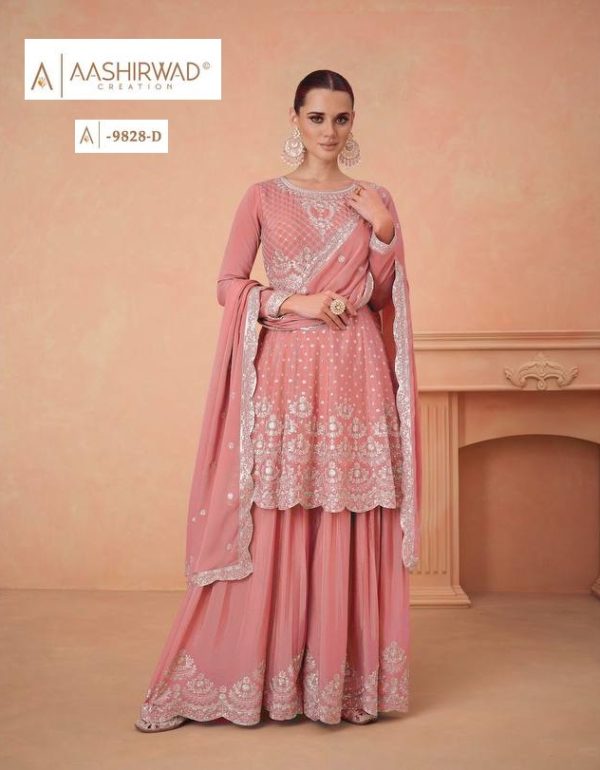 AASHIRWAD CREATION 9828 D AAHANA SALWAR SUITS