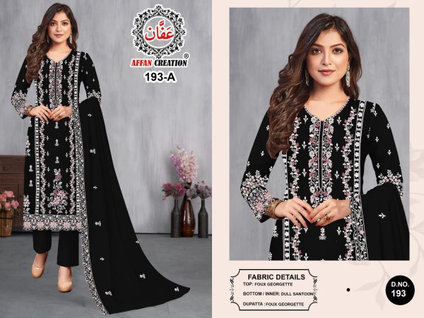 AFFAN CREATION 193 A GEORGETTE SALWAR KAMEEZ