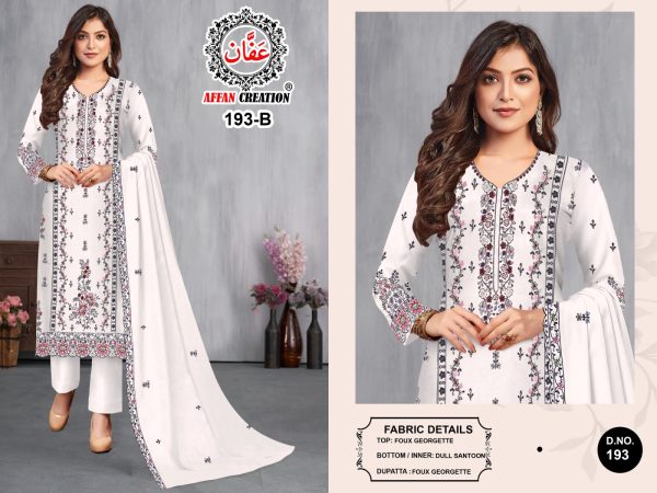 AFFAN CREATION 193 GEORGETTE SALWAR KAMEEZ