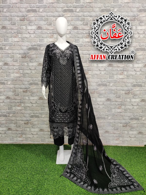 AFFAN CREATION 197 GEORGETTE PAKISTANI SUITS