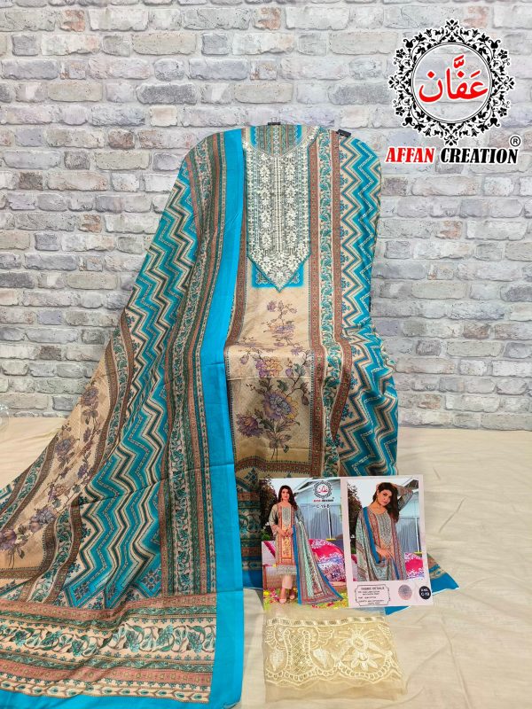 AFFAN CREATION C 19 B COTTON PAKISTANI SUITS