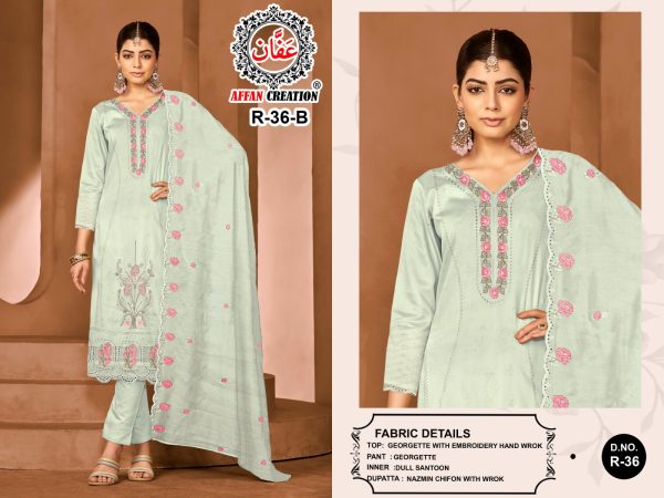AFFAN CREATION R 36 B PAKISTANI SALWAR KAMEEZ