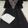 AKSHAR DESIGNER BANANA SILK EMBROIDERED KURTI