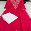 AKSHAR DESIGNER BANANA SILK EMBROIDERED KURTI