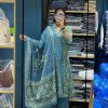AKSHAR DESIGNER BLUE MONSOON COTTON KURTI