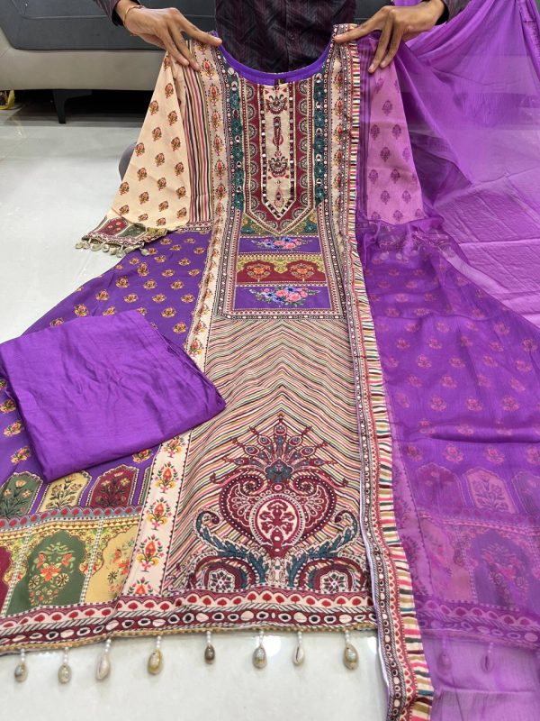 AKSHAR DESIGNER LAVENDER JASOOD ANARKALI KODI SET