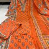 AKSHAR DESIGNER ORANGE MONSOON COTTON KURTI