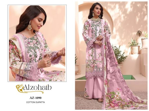 ALZOHAIB AZ 1090 COTTON PAKISTANI SUITS ONLINE