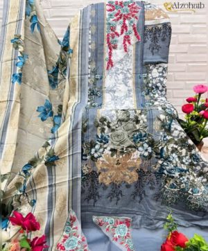 ALZOHAIB AZ 1091 COTTON PAKISTANI SUITS ONLINE