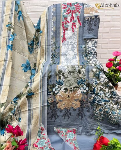 ALZOHAIB AZ 1091 COTTON PAKISTANI SUITS ONLINE