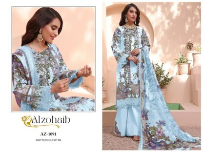 ALZOHAIB AZ 1091 COTTON PAKISTANI SUITS ONLINE