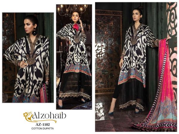 ALZOHAIB AZ 1102 COTTON SALWAR KAMEEZ
