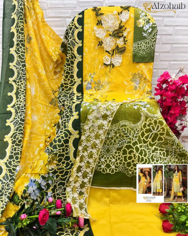 ALZOHAIB AZ 1103 COTTON SALWAR SUITS IN INDIA