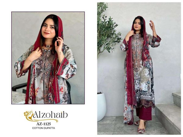 ALZOHAIB AZ 1125 COTTON SALWAR SUITS IN INDIA