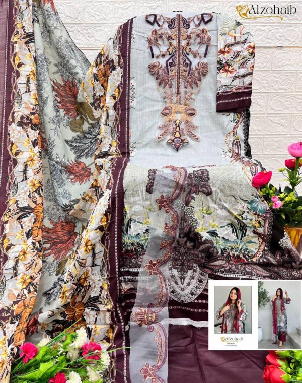 ALZOHAIB AZ 1125 COTTON SALWAR SUITS IN INDIA
