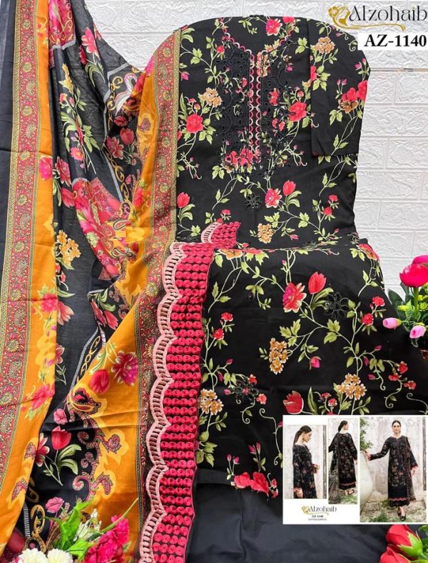 ALZOHAIB AZ 1140 COTTON PAKISTANI SUITS IN INDIA