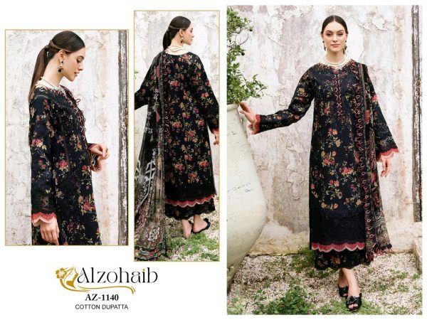 ALZOHAIB AZ 1140 COTTON PAKISTANI SUITS IN INDIA
