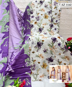 ALZOHAIB AZ 1142 COTTON PAKISTANI SUITS IN INDIA