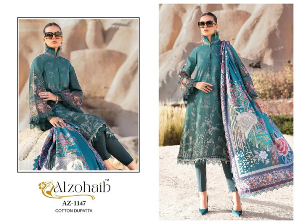 ALZOHAIB AZ 1147 COTTON PAKISTANI SALWAR SUITS
