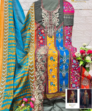 ALZOHAIB AZ 1183 COTTON PAKISTANI SALWAR SUITS