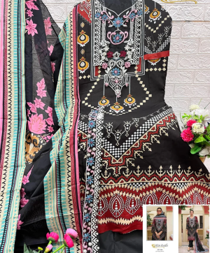 ALZOHAIB AZ 1184 COTTON PAKISTANI SALWAR SUITS