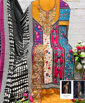 ALZOHAIB AZ 1185 COTTON PAKISTANI SALWAR SUITS