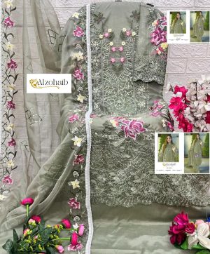 ALZOHAIB AZ 1197 C ORGANZA SALWAR KAMEEZ