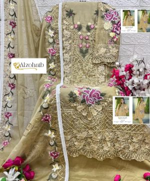 ALZOHAIB AZ 1197 D ORGANZA SALWAR KAMEEZ