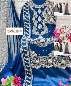 ALZOHAIB AZ 1201 GEORGETTE SALWAR KAMEEZ
