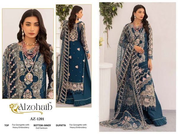 ALZOHAIB AZ 1201 GEORGETTE SALWAR KAMEEZ