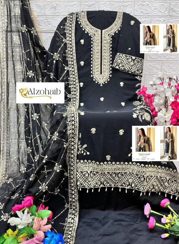 ALZOHAIB AZ 1204 GEORGETTE PAKISTANI SUITS