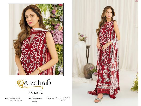 ALZOHAIB AZ 1231 C RUBA VOL 1 SALWAR KAMEEZ