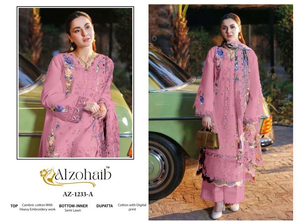 ALZOHAIB AZ 1233 A ZAHRA VOL 2 COTTON SUITS