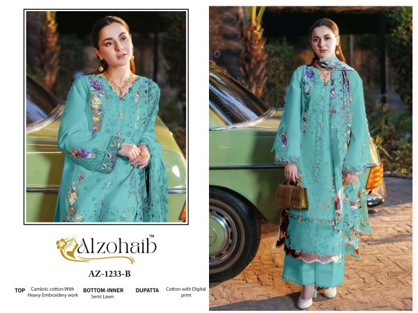 ALZOHAIB AZ 1233 B ZAHRA VOL 2 COTTON SUITS