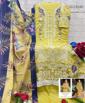 ALZOHAIB AZ 1233 C ZAHRA VOL 2 COTTON SUITS