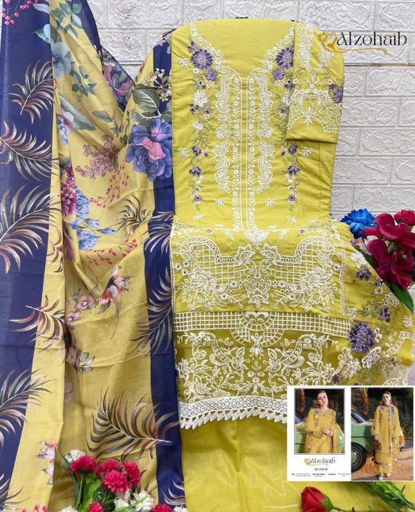 ALZOHAIB AZ 1233 C ZAHRA VOL 2 COTTON SUITS