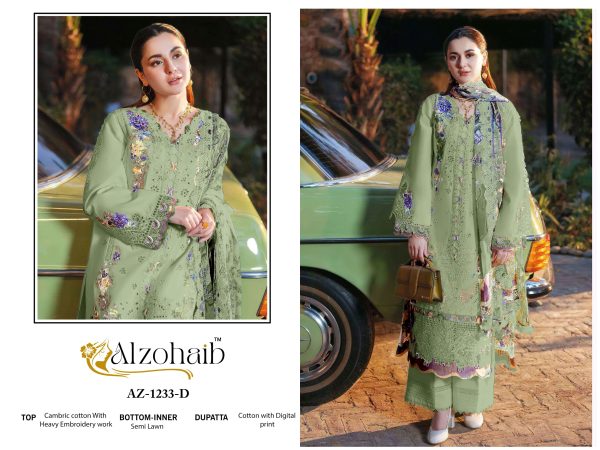 ALZOHAIB AZ 1233 D ZAHRA VOL 2 COTTON SUITS