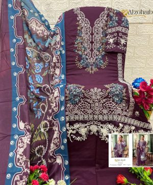 ALZOHAIB AZ 1234 A ZAHRA VOL 1 COTTON SUITS