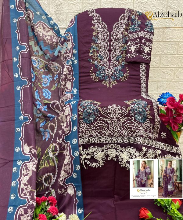 ALZOHAIB AZ 1234 A ZAHRA VOL 1 COTTON SUITS
