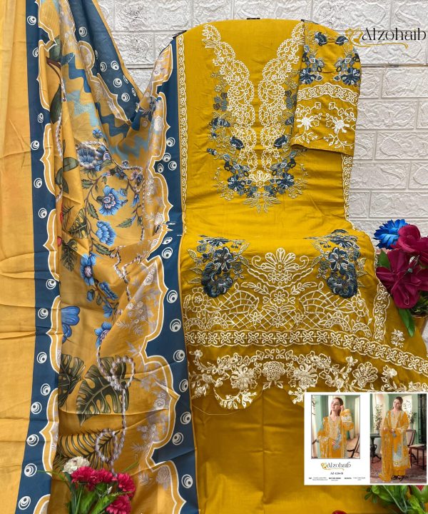 ALZOHAIB AZ 1234 B ZAHRA VOL 1 COTTON SUITS