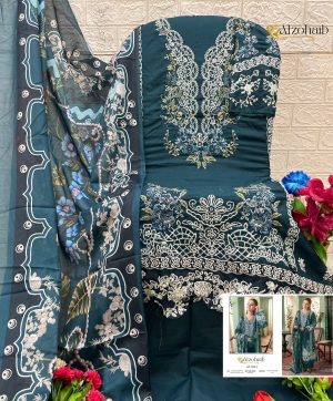 ALZOHAIB AZ 1234 C ZAHRA VOL 1 COTTON SUITS