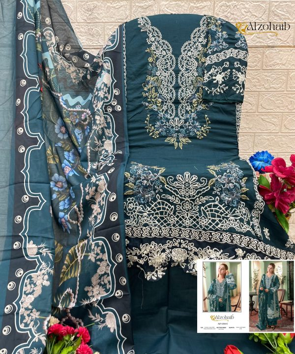ALZOHAIB AZ 1234 C ZAHRA VOL 1 COTTON SUITS