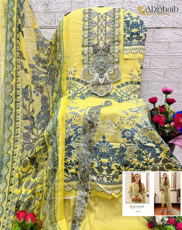 ALZOHAIB AZ 1246 COTTON SALWAR SUITS IN INDIA