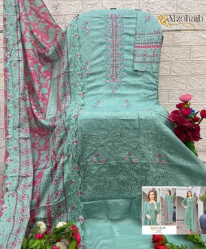 ALZOHAIB AZ 1263 A MAHIMA COTTON PAKISTANI SUITS