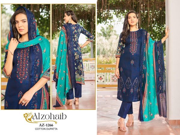 ALZOHAIB AZ 1266 A MAHIMA COTTON PAKISTANI SUITS