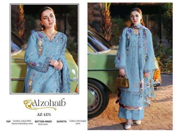 ALZOHAIB AZ 1271 ZAHRA VOL 3 COTTON SALWAR SUITS