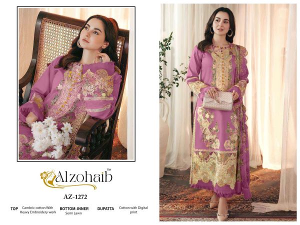ALZOHAIB AZ 1272 ZAHRA VOL 3 COTTON SALWAR SUITS