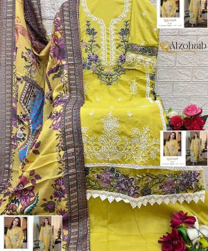 ALZOHAIB AZ 1275 ZAHRA VOL 3 COTTON SALWAR SUITS